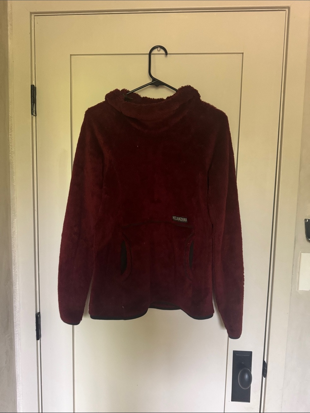 Funnel Neck melanzana fleece - maroon